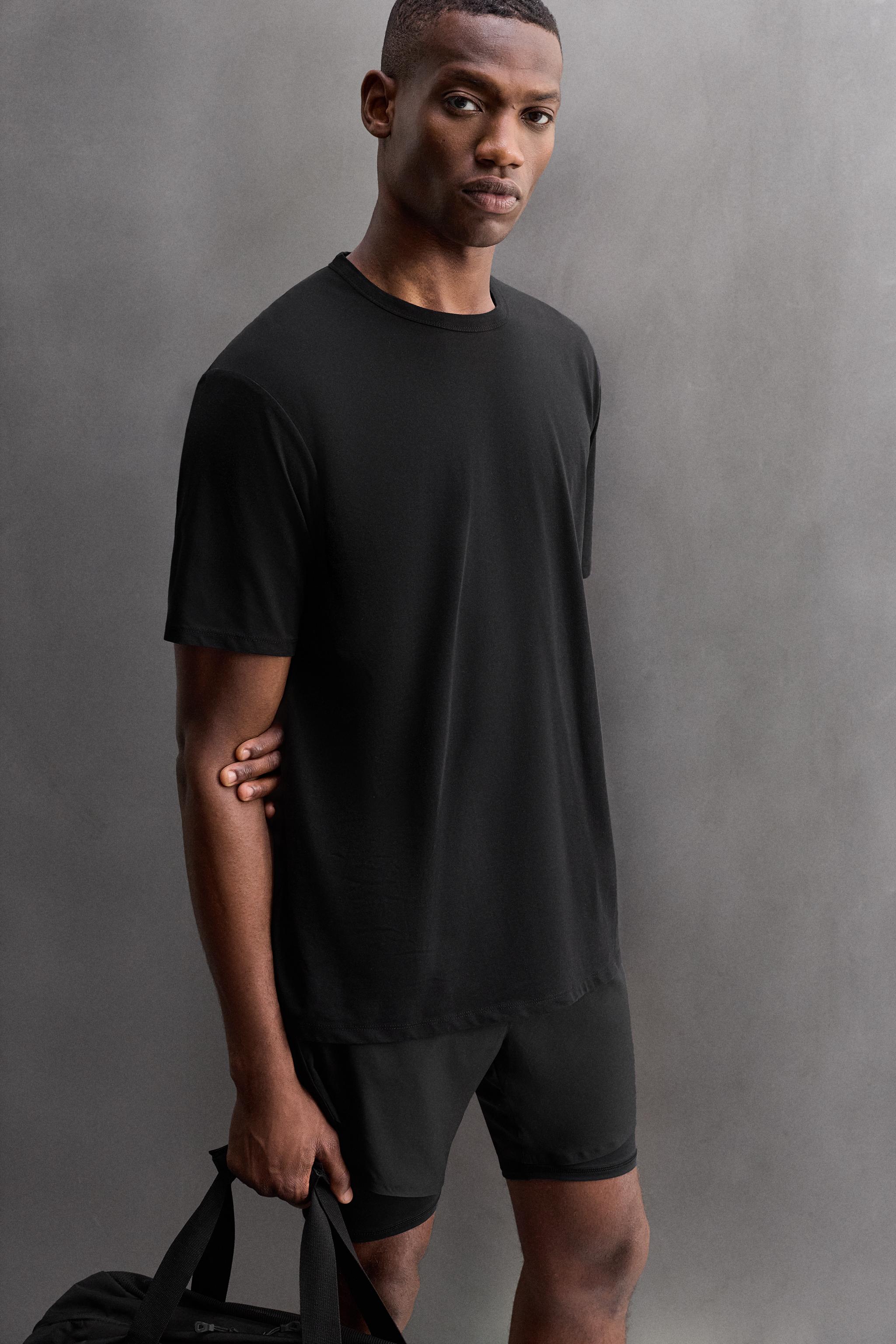 COTTON BLEND TECHNICAL T-SHIRT